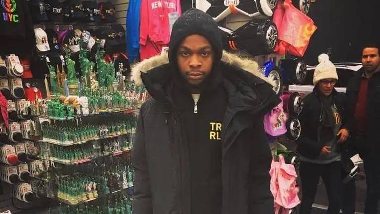 A 33-year-old man, Rashaun Hopkins (above), was shot to death near the Frederick Douglass Houses on April 9. A suspect remains at large.