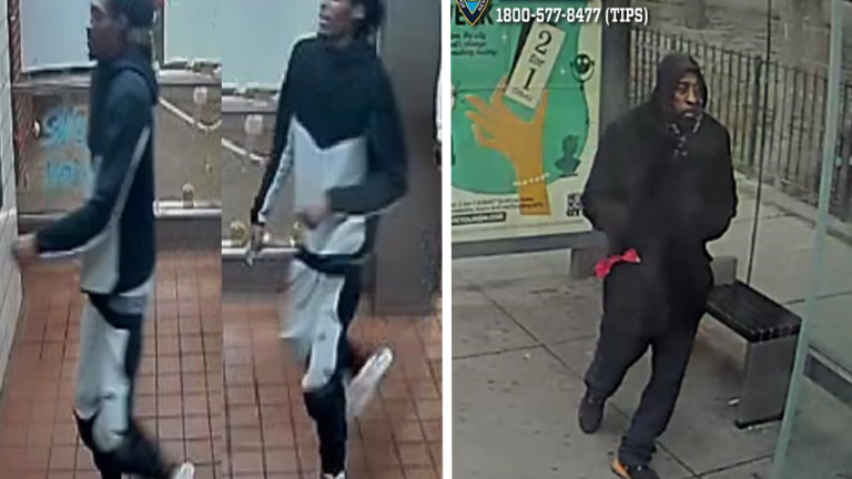 Wanted for Hate Crime Robbery (left) and Grand Larceny.