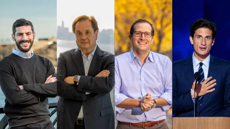 Alex Bores, George Conway, Micah Lasher, and Jack Schlossberg are four of the eight candidates running to become the Democratic nominee in the race to succeed Congressman Jerry Nadler.