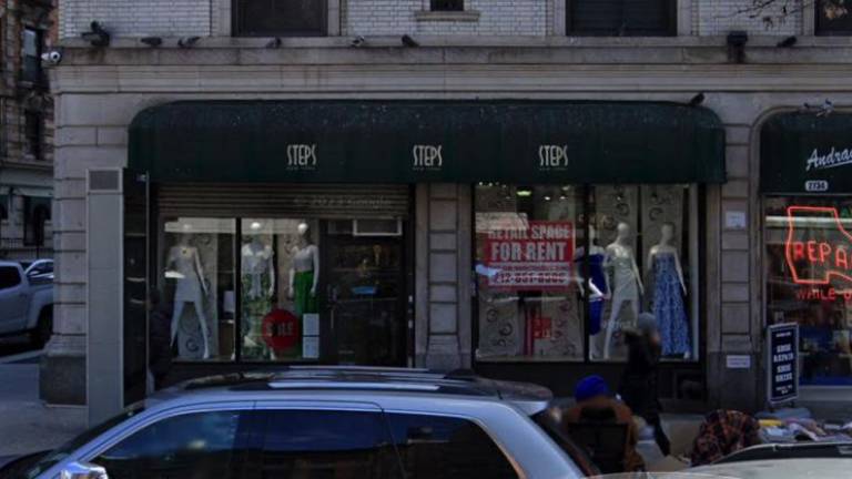 What used to be Steps, women’s clothing store in the Upper West Side at 2736 Broadway at the corner of West 105th Street is the new Shakespeare and Co. bookstore location that will open in March. Photo credit: Google Street View.
