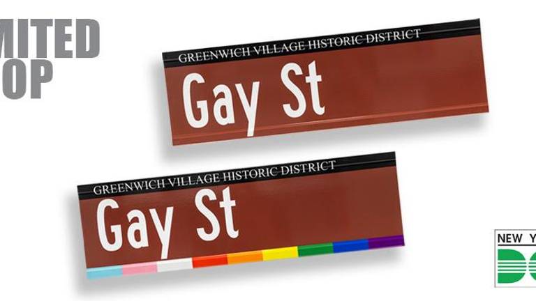 The Gay Street signs release especially for Pride month